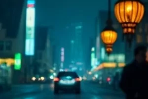 《雾港夜航》封面，雨夜码头上停靠的货轮
